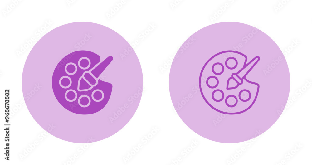 Artist Palette Vector Icon Artist Palette Vector Icon
