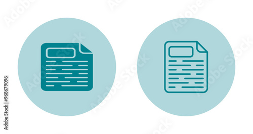 Page Facing Up Vector Icon