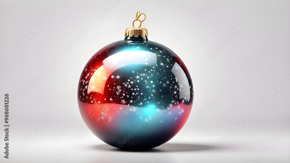 PNG lighted Christmas bauble on a white background PNG lighted Christmas bauble on a white background
