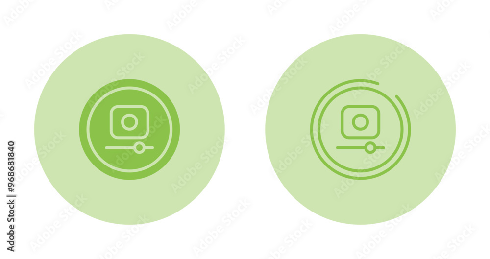 Video Record Button Vector Icon Video Record Button Vector Icon