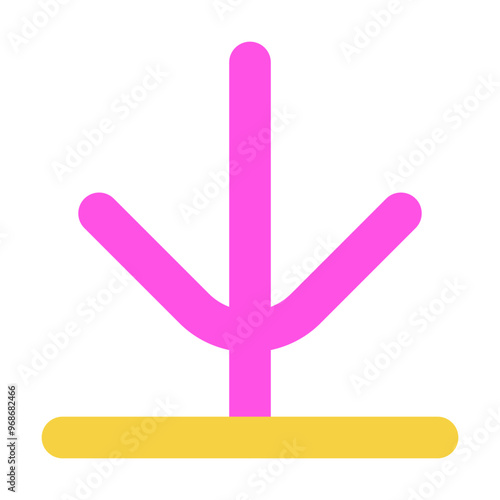 Parabola Icon Outline Two-Tone Style