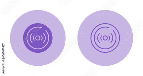 Live Streaming Circle Vector Icon