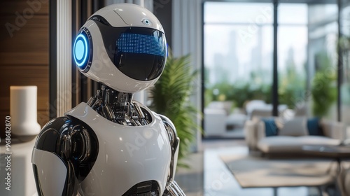 AI-controlled robotic caretakers assisting the elderly in smart homes: Robots providing medical monitoring and assistance for elderly residents in fully automated homes.