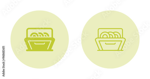 Dishwasher Vector Icon