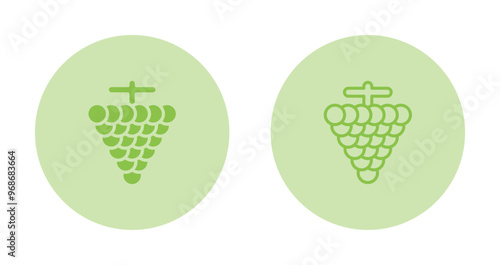 Grapes Vector Icon