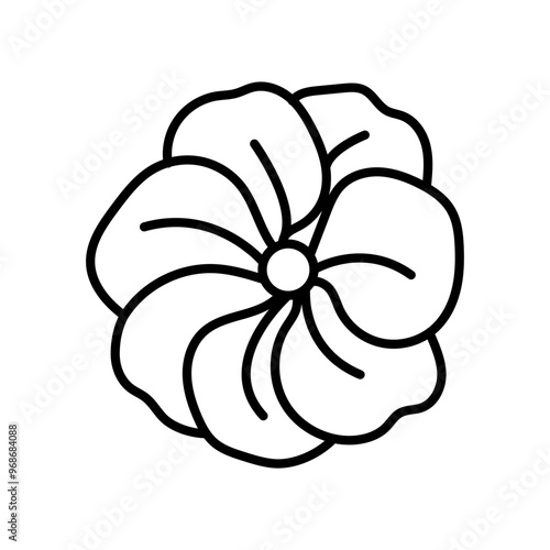 Oxlip Outline Icon, Vector illustration