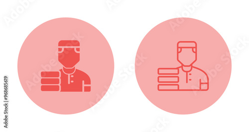 Delivery Man Vector Icon