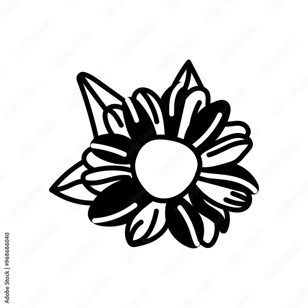 Echinacea Glyph Icon, Vector illustration Echinacea Glyph Icon, Vector illustration