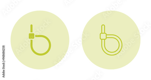 Cable Tie Fastening Tool Vector Icon