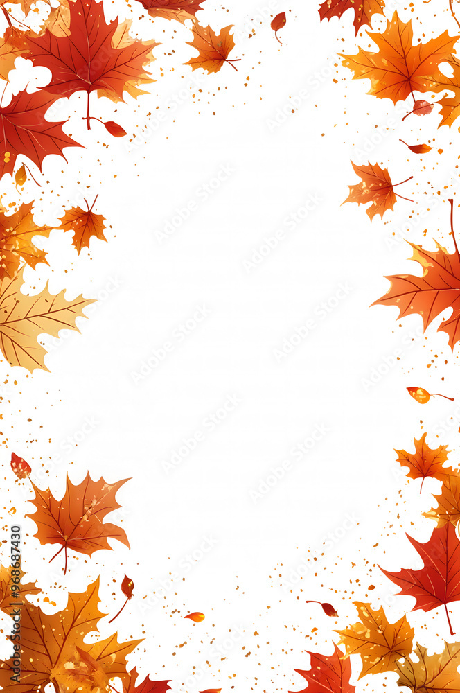 Fall Foliage Frame with Maple Leaves abstract wallpaper Fall Foliage Frame with Maple Leaves abstract wallpaper