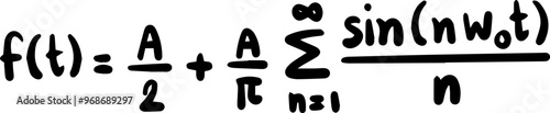 waveforms graph physics trigonometric Fourier Series