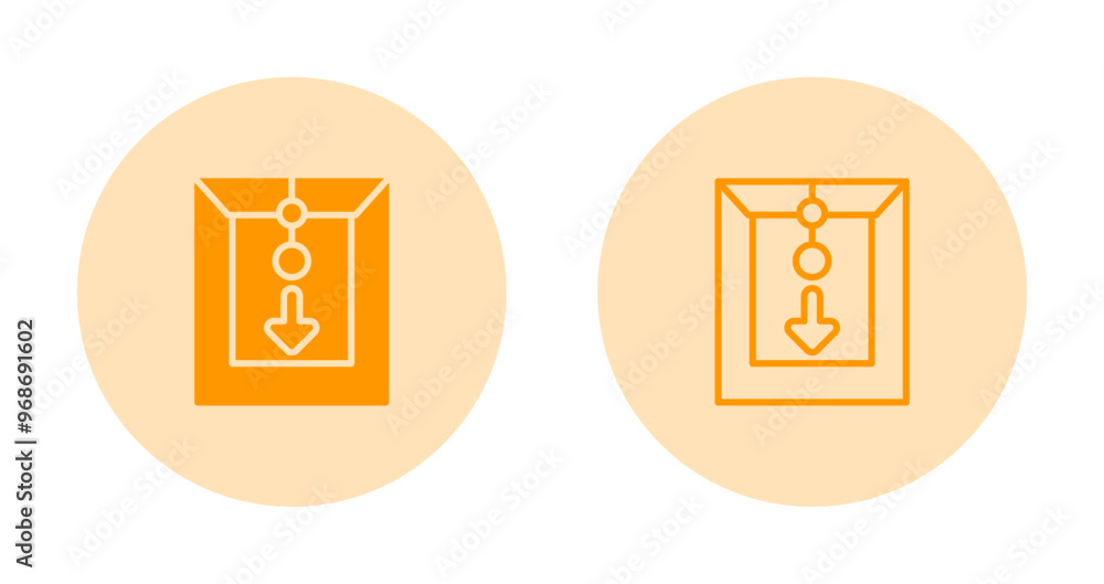 Download File Vector Icon Download File Vector Icon