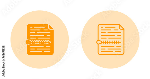 Zip File Vector Icon
