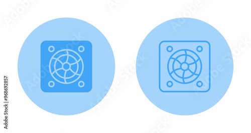 Cooling Fan Vector Icon