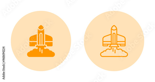 Rocket Launch Vector Icon