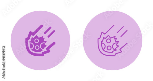 Meteor Vector Icon
