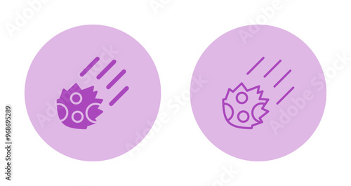 Meteor Vector Icon