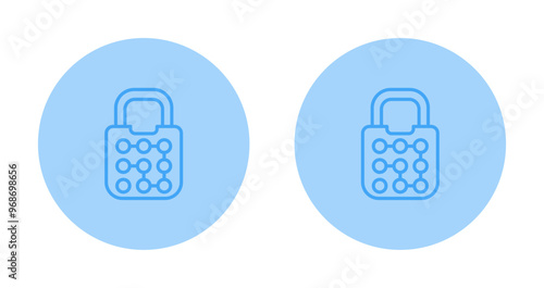 Pattern Lock Vector Icon