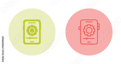 Smartphone Settings Vector Icon