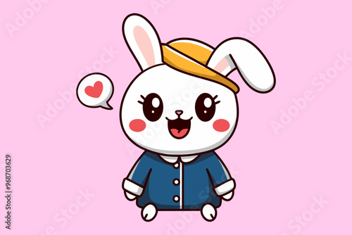 Cute Baby Rabbit Holding Carrot Cartoon Vector Icon Illustration Animal Food Icon Isolated Flat Cute Rabbit Holding Carrot Cartoon Vector Icon Illustration