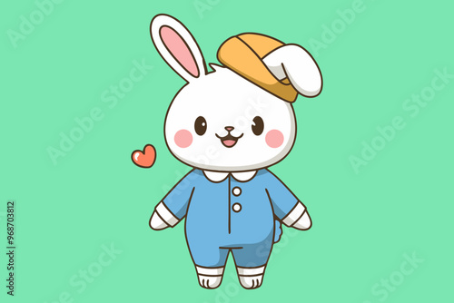 Cute Baby Rabbit Holding Carrot Cartoon Vector Icon Illustration Animal Food Icon Isolated Flat Cute Rabbit Holding Carrot Cartoon Vector Icon Illustration