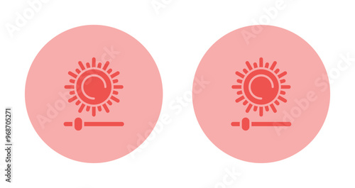 Brightness And Contrast Vector Icon