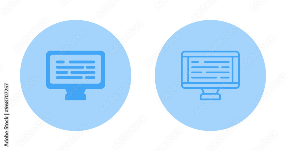 Desktop Computer Vector Icon Desktop Computer Vector Icon