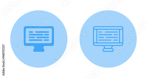 Desktop Computer Vector Icon