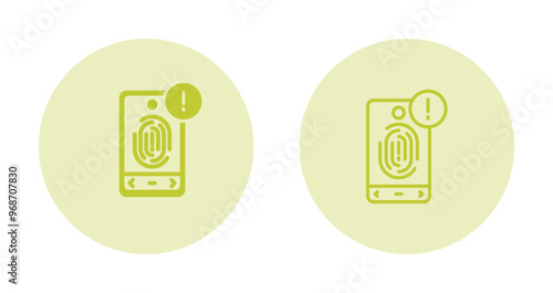 Biometric Identification Vector Icon
