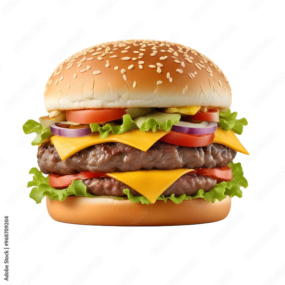 A hamburger with a hamburger on it and a picture of a hamburger A hamburger with a hamburger on it and a picture of a hamburger