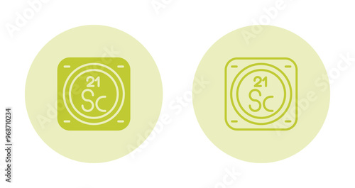 Chemical Element Vector Icon