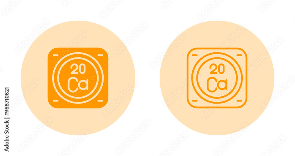 Fototapeta premium Calcium Vector Icon