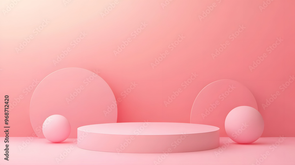 Pink heart-shaped mirror hanging in a modern bathroom, perfect for Valentine's Day decoration Pink heart-shaped mirror hanging in a modern bathroom, perfect for Valentine's Day decoration