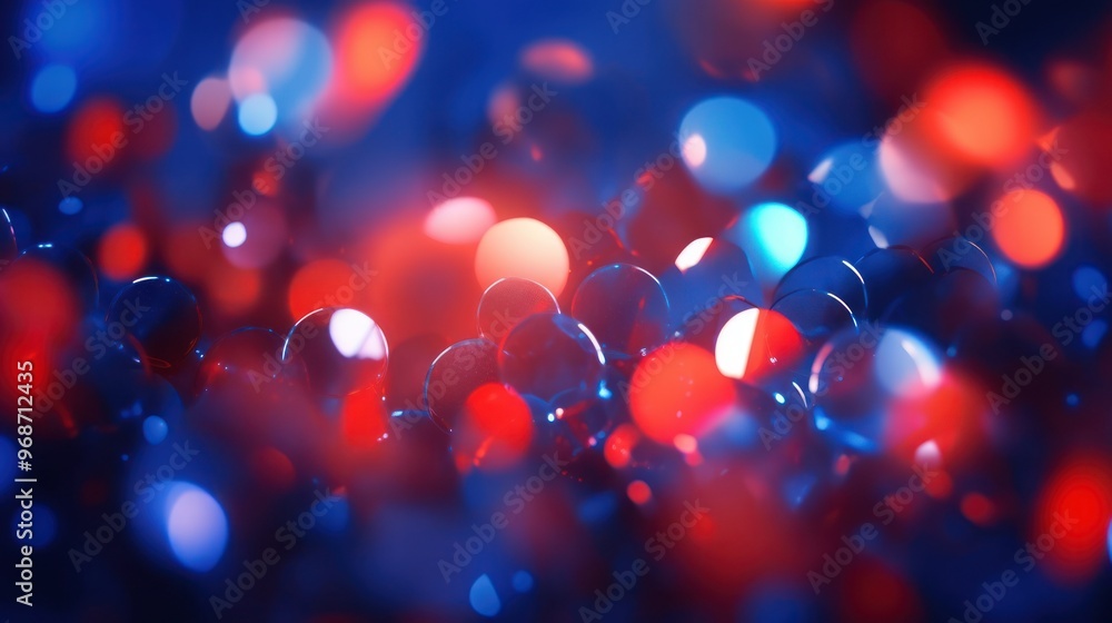 Abstract Red and Blue Bokeh Lights Abstract Red and Blue Bokeh Lights