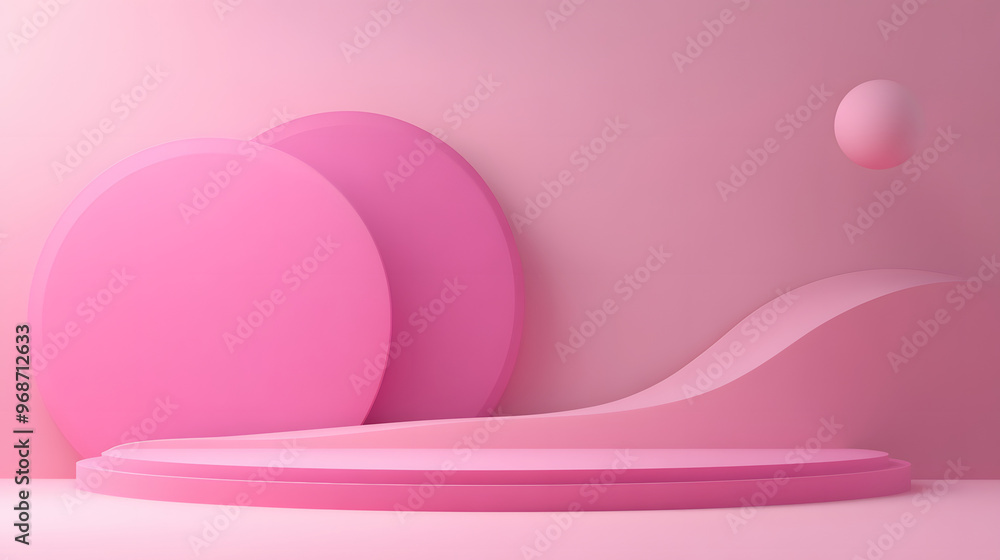 Pink heart-shaped mirror hanging in a modern bathroom, perfect for Valentine's Day decoration Pink heart-shaped mirror hanging in a modern bathroom, perfect for Valentine's Day decoration