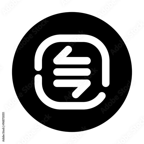 More or Less Icon Circular Broken Line Style