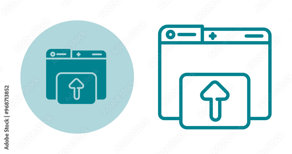 Uploading Vector Icon Uploading Vector Icon