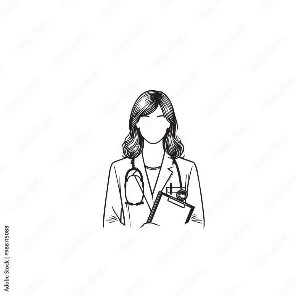 Doctor silhouette. Male and Female doctor vector design. Doctor logo, icon. Doctor silhouette. Male and Female doctor vector design. Doctor logo, icon.