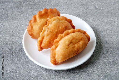 Panada is traditional snack filled with fish, vegetables and thin rice noodle photo