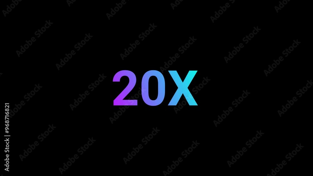 20X Number Animation 20X Number Animation