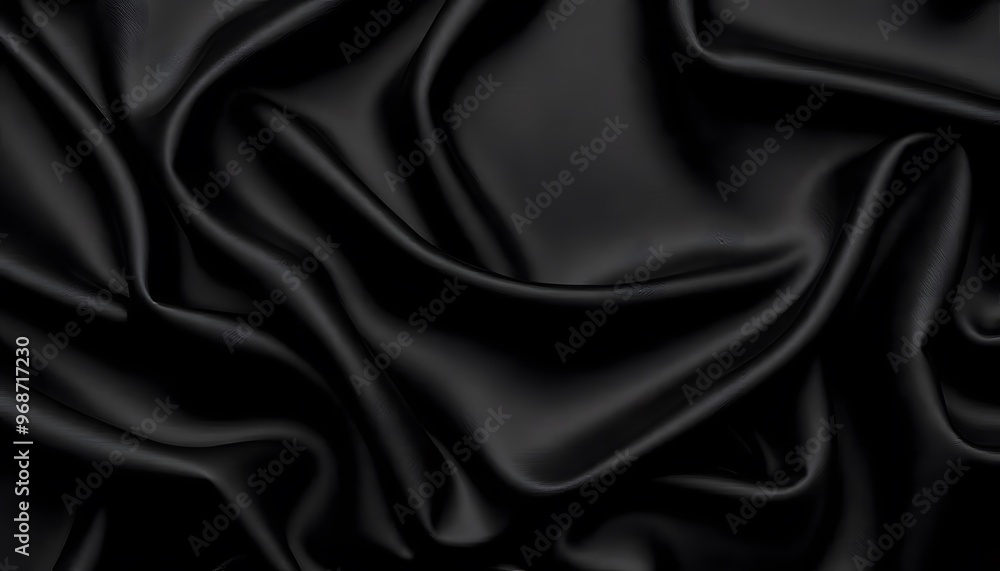 Abstract background luxury black cloth or liquid wave deep black background and subtle shadows. Abstract background luxury black cloth or liquid wave deep black background and subtle shadows.