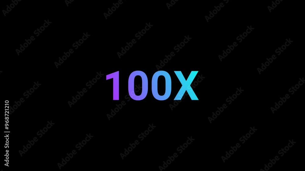 100X Number Animation 100X Number Animation