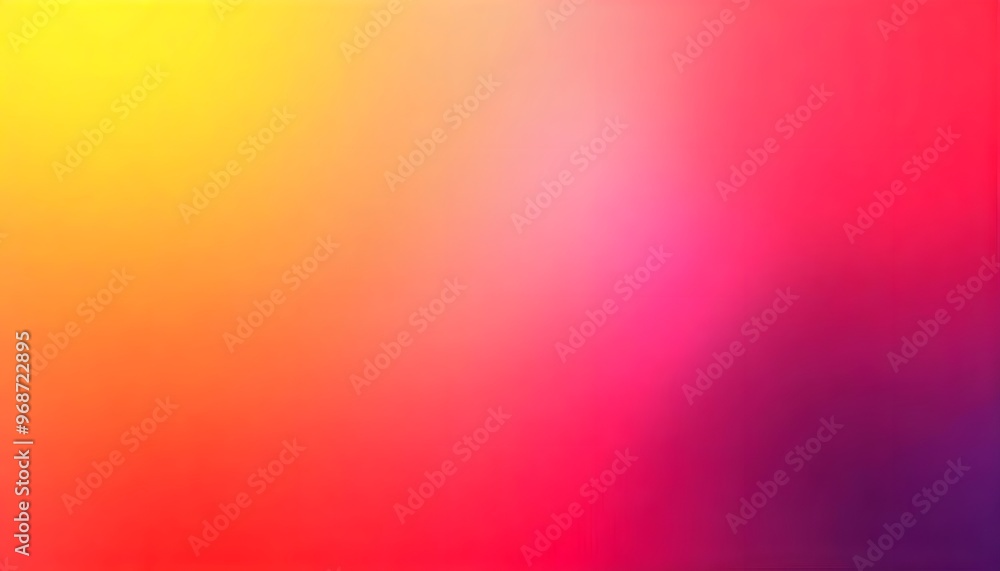 Obraz premium Vibrant background with a gradient transitioning from bright yellow to deep pink.