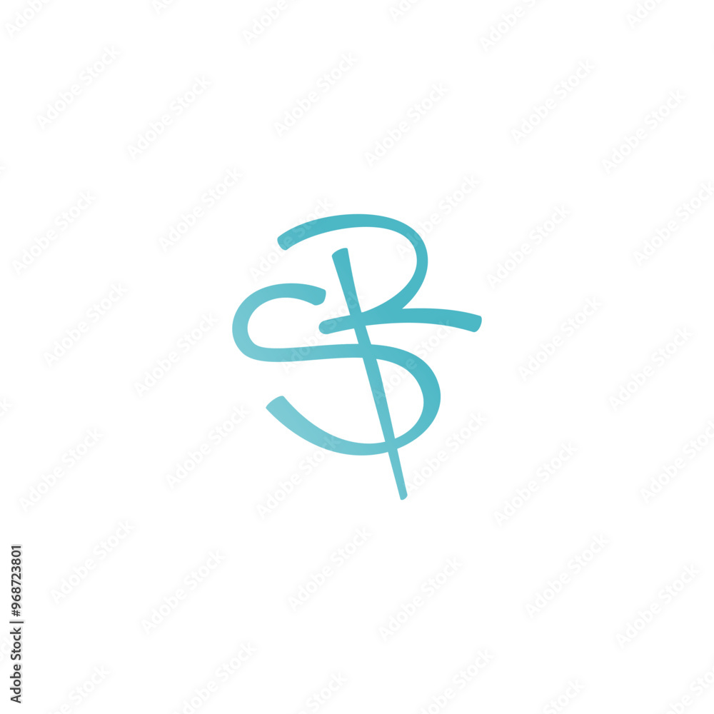 Initial RS or SR Monogram logo Text Letter Logo Design Initial RS or SR Monogram logo Text Letter Logo Design