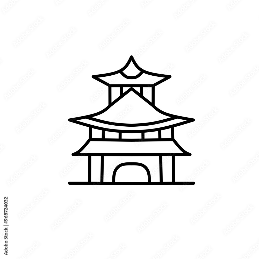 chinese pagoda icon chinese pagoda icon