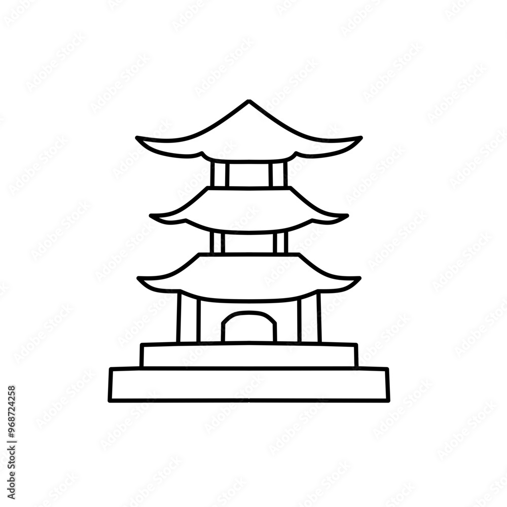 chinese pagoda icon chinese pagoda icon