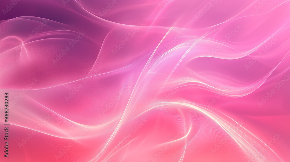 Obraz premium Soft Pink and Purple Flowing Abstract Design