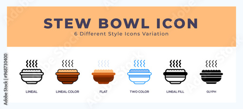 Stew bowl icon for web. mobile apps and ui. photo