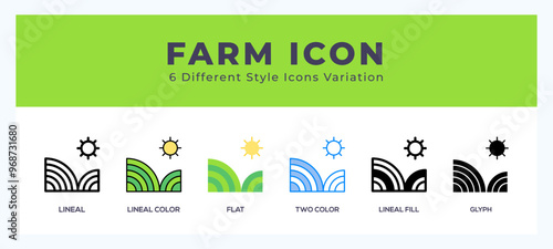 Farm icon. high quality icon symbol for web design