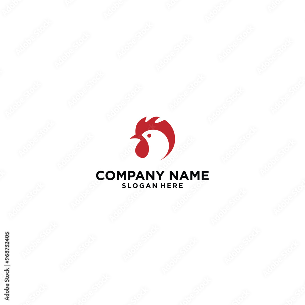 Simple Rooster Vector Logo Symbol Stock Vector Simple Rooster Vector Logo Symbol Stock Vector